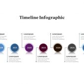 Circle Timeline Infographics PowerPoint Template