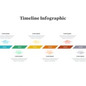 Rhombus Timeline Infographics PowerPoint Template