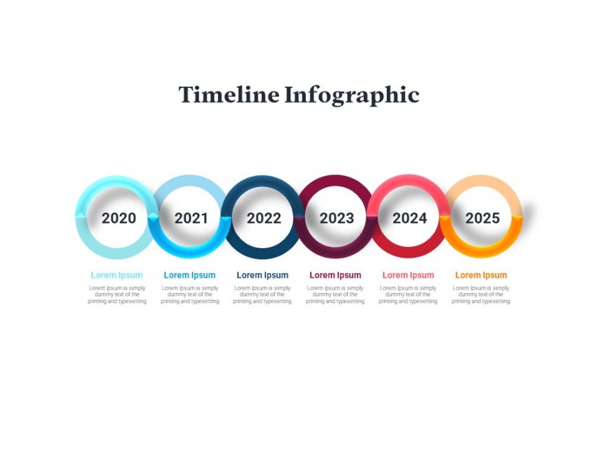 Loop Timeline Infographic PowerPoint Template Slidesangel