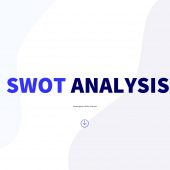 SWOT Analysis Navy Blue PowerPoint Template