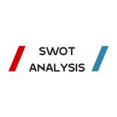 SWOT analysis standard color PowerPoint Template