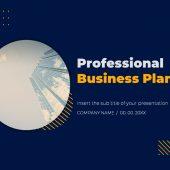 Professional business plan PowerPoint template no image