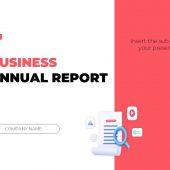 Business Annual Report PowerPoint Template no image