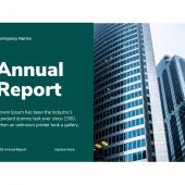 Annual Report Power Point Presentation Template