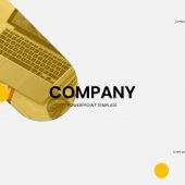 Yellow company PowerPoint Template