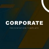 Corporate Dark Gradient PowerPoint template