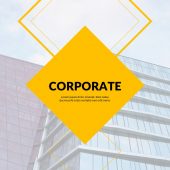 Active yellow Corporate PowerPoint template