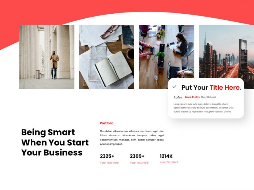 Business Red PowerPoint Template