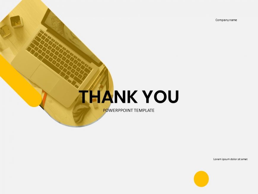 Yellow company PowerPoint Template