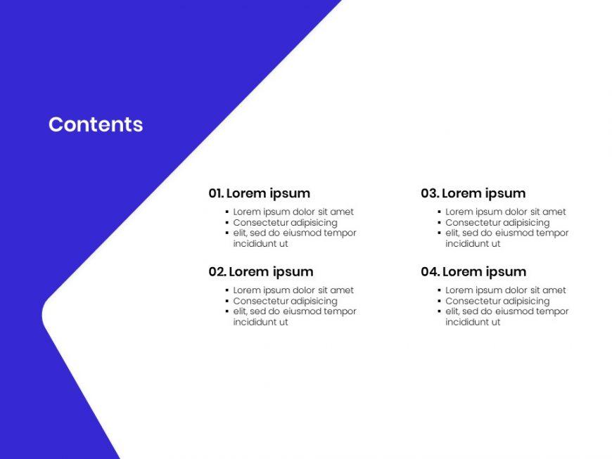 Minimal Business PowerPoint Template no image