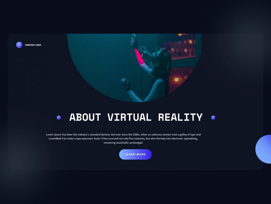 Virtual Reality Power Point Presentation Template