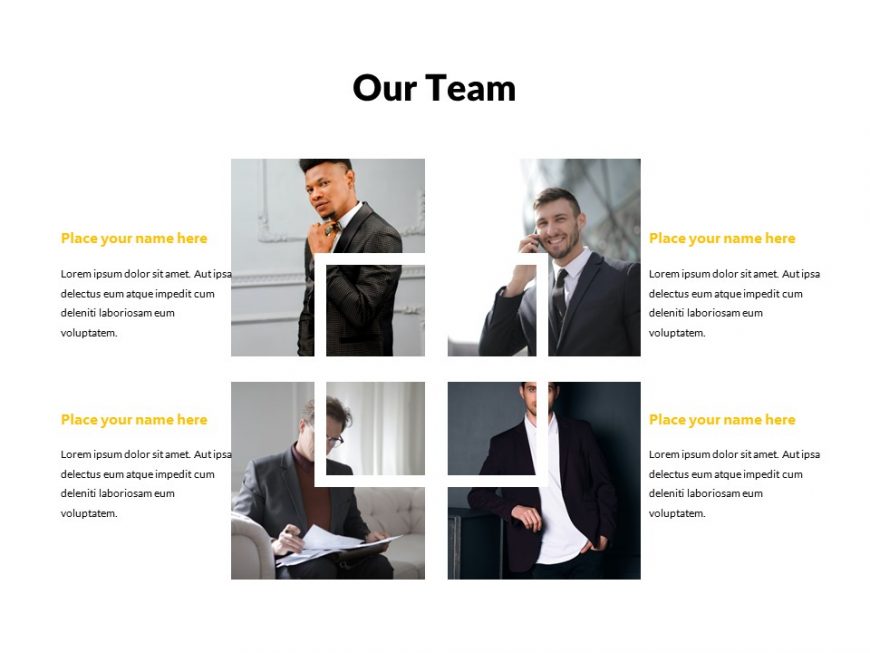 Active yellow Corporate PowerPoint template